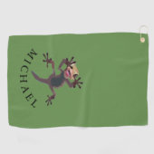 メンズゴおもしろいルフ個人的ギフト ゴルフタオル (横)