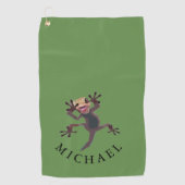 メンズゴおもしろいルフ個人的ギフト ゴルフタオル (正面)