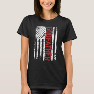 メンズゴドファーザーヴィンテージ米国旗パパ Tシャツ