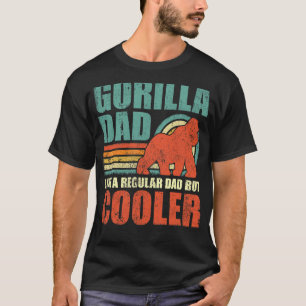 メンズゴリラパパ通常のパパがFaとクールいう Tシャツ