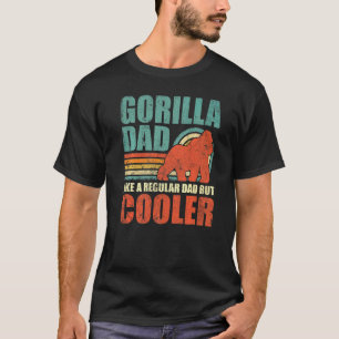 メンズゴリラパパ通常のパパがFaとクールいう Tシャツ