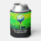 メンズゴルフカスタム誕生日はゴルフ旅行を好む 缶クーラー (缶正面)