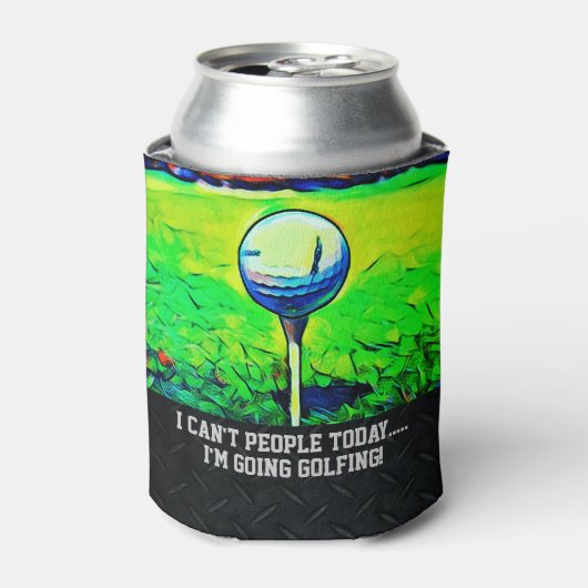 メンズゴルフカスタム誕生日はゴルフ旅行を好む 缶クーラー (缶正面)