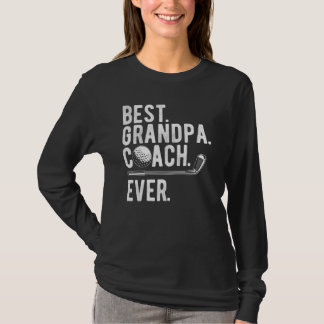 メンズゴルフグ最高のランパコーチエバーゴルファーパパパパ Tシャツ