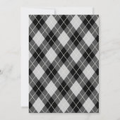 メンズゴルフバースデーパーティー名門私立校風のブアーガイルラック 招待状 (裏面)