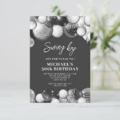 メンズゴルフパルティー50誕生日 招待状 (スタンド正面)