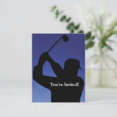 メンズゴルフブルー招待状 招待状 (スタンド正面)