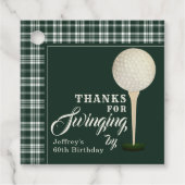 メンズゴルフマイルストーンバースデーパーティーありがとう フェイバータグ (正面)