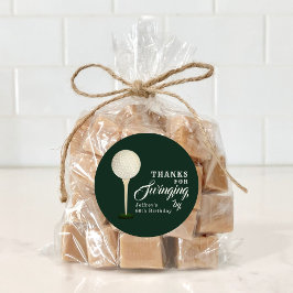 メンズゴルフマイルストーンバースデーパーティーありがとう ラウンドシール