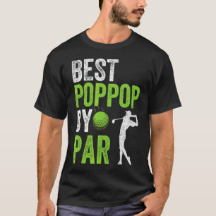 メンズゴルフ最高のプポポップパーPar Grandpa Golf Father著 Tシャツ
