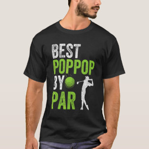 メンズゴルフ最高のプポポップパーPar Grandpa Golf Father著 Tシャツ