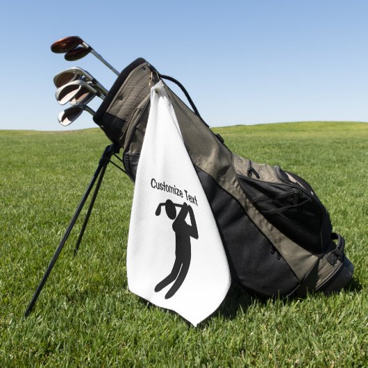 メンズゴルフ ゴルフタオル (グリーン)