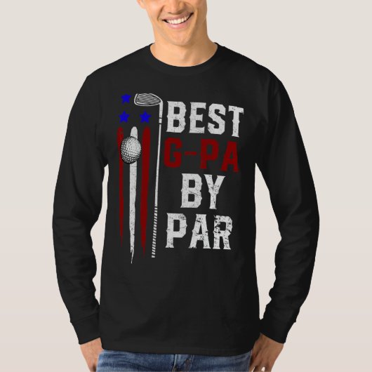 メンズゴル最高のフG Paバイパーダディーゴルファー国旗Ameri Tシャツ (正面)