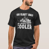 メンズゴーカートパパのような通常のパパカートレーシング脂肪 Tシャツ (正面)