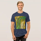 メンズゴールデングリーンシルクの収穫» トライブレンドＴシャツ (正面全面)