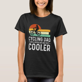 メンズサイクリングパパ通常のパパが脂肪のようにクールある Tシャツ