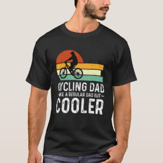 メンズサイクリングパパ通常のパパが脂肪のようにクールある Tシャツ