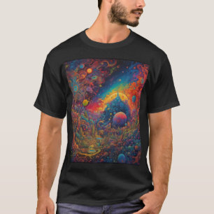 メンズサイケデリックTシャツ Tシャツ