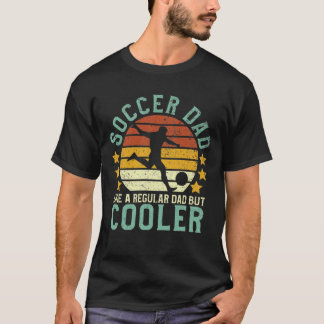 メンズサッカーおもしろいパパサッカー選手&ファンのお父さん Tシャツ