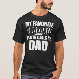 メンズサッカーお気に入りの選手が私をパパと呼ぶクール Tシャツ