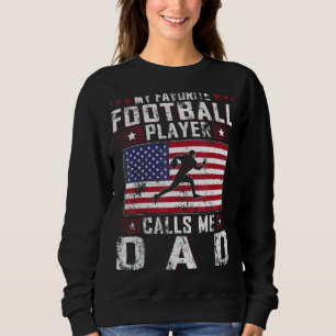 メンズサッカーお気に入りの選手が私をパパファースと呼ぶ スウェットシャツ