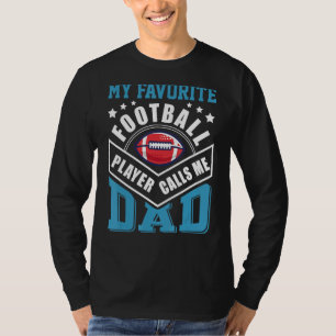 メンズサッカーお気に入りの選手が私をパパファースと呼ぶ Tシャツ