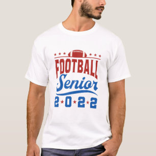 メンズサッカーシニアス2022年カッコいい卒業グラ Tシャツ