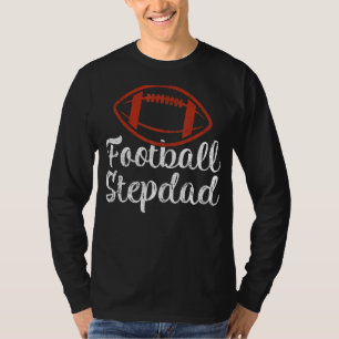 メンズサッカースポーツフットボールステプダ父のッドD Tシャツ