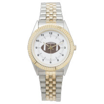 メンズサッカーツートーンブレスレットウォッチ