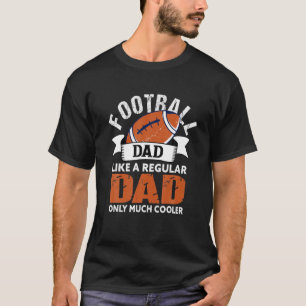 メンズサッカーパパおもしろいパパアメリカンフットボールT Sh Tシャツ
