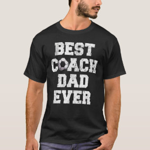メンズサッカー最高のコーチパパエバーフットボール父親 Tシャツ