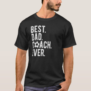 メンズサッカー最高のパパコーチエバーダディサッカーファット Tシャツ