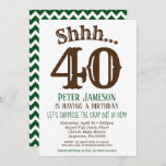 メンズサプおもしろいライズパーティの招待状ブラウングリーン 招待状<br><div class="desc">マイルストーンまおもしろいたは任意の年齢の誕生日のための印象的な茶色、緑と白の驚きの誕生日の招待。この招待状は、マイルストーンを含む任意の年齢のために行われる： 18番目21番目30番目35番目40番目50番目55番目60番目75番目85番目85番目90番目</div>