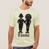 メンズサンクスギビングシャツフェスティバルオーガニックTシャツ Tシャツ (正面)