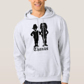 メンズサンクスギビングフード付きスウェットシャツフェスティバルホリデーシャツ パーカ (正面)