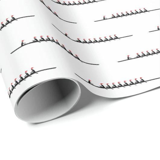 メンズサンタハットローイングローワーズクルーチーム#4 ラッピングペーパー (ロールコーナー)