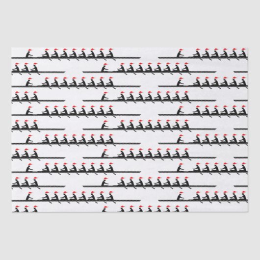 メンズサンタハットローイングローワーズクルーチーム#4 薄葉紙 (正面)