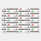 メンズサンタハットローイングローワーズクルーチーム#4G ラッピングペーパーシート (正面3)