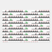 メンズサンタハットローイングローワーズクルーチーム#4G ラッピングペーパーシート (正面2)