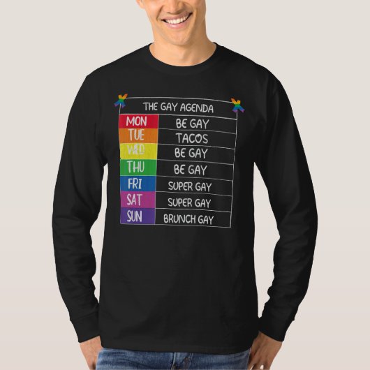 メンズザゲイアジェンダLgbtqプライド月サポーターG Tシャツ (正面)