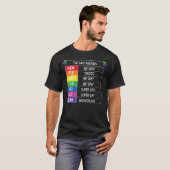 メンズザゲイアジェンダLgbtqプライド月サポーターG Tシャツ (正面フル)