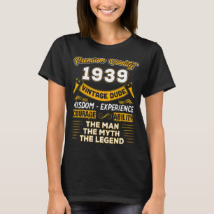 メンズザマン神話の伝説1939 84番目の誕生日のための8 Tシャツ