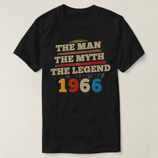 メンズザマン神話の伝説1966 56誕生日ギフトF Tシャツ (デザイン正面)