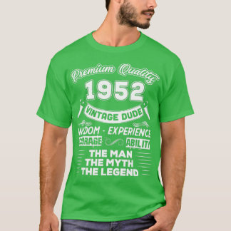 メンズザマン神話レジェンドヴィンテージ1952 70th Birthda Tシャツ