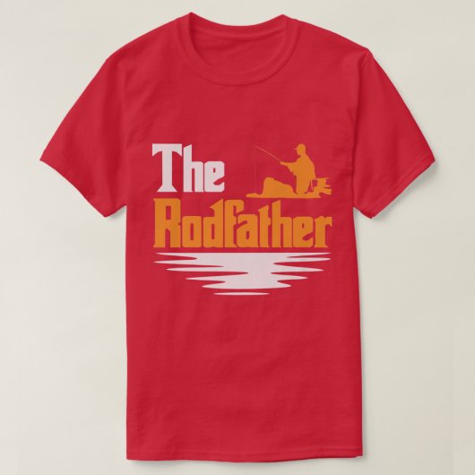 メンズザロードファーザーファニーメンズ魚釣り漁師 Tシャツ (デザイン正面)