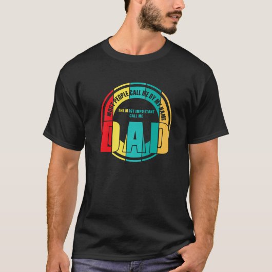 メンズザ最も重要な呼び出し私パパパパ Tシャツ (正面)