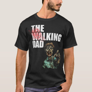 メンズザ歩くパパファーザーズデイギフトホラー映画 Tシャツ