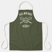 メンズシェフ名前をカスタムする料理ベーキングエプロン エプロン (正面)