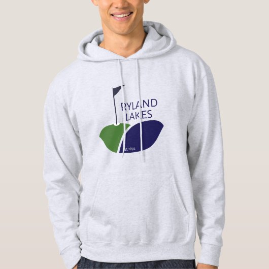 メンズシャツ – Lake モダン Logo (Large) パーカ (正面)