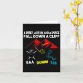 メンズシープドラムスネーク秋ダウンコーニーパパジョーク脂肪 カード (黄色い花)